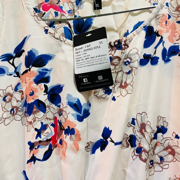 Floral print maxi dress with pleated flare😍 - Picture 7 of 7